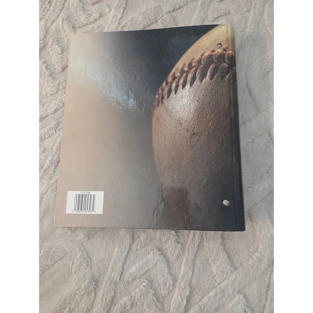 Baseball Graphic 3 Ring Binder Sports Card Organizer Hardback Storage
